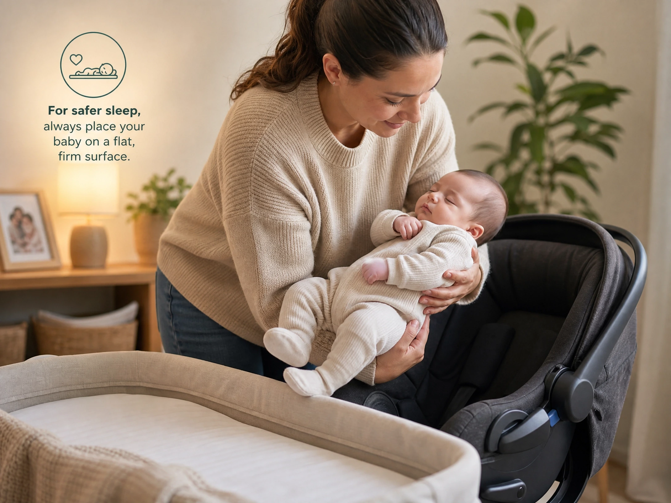 Can a newborn sleep in a car seat?
