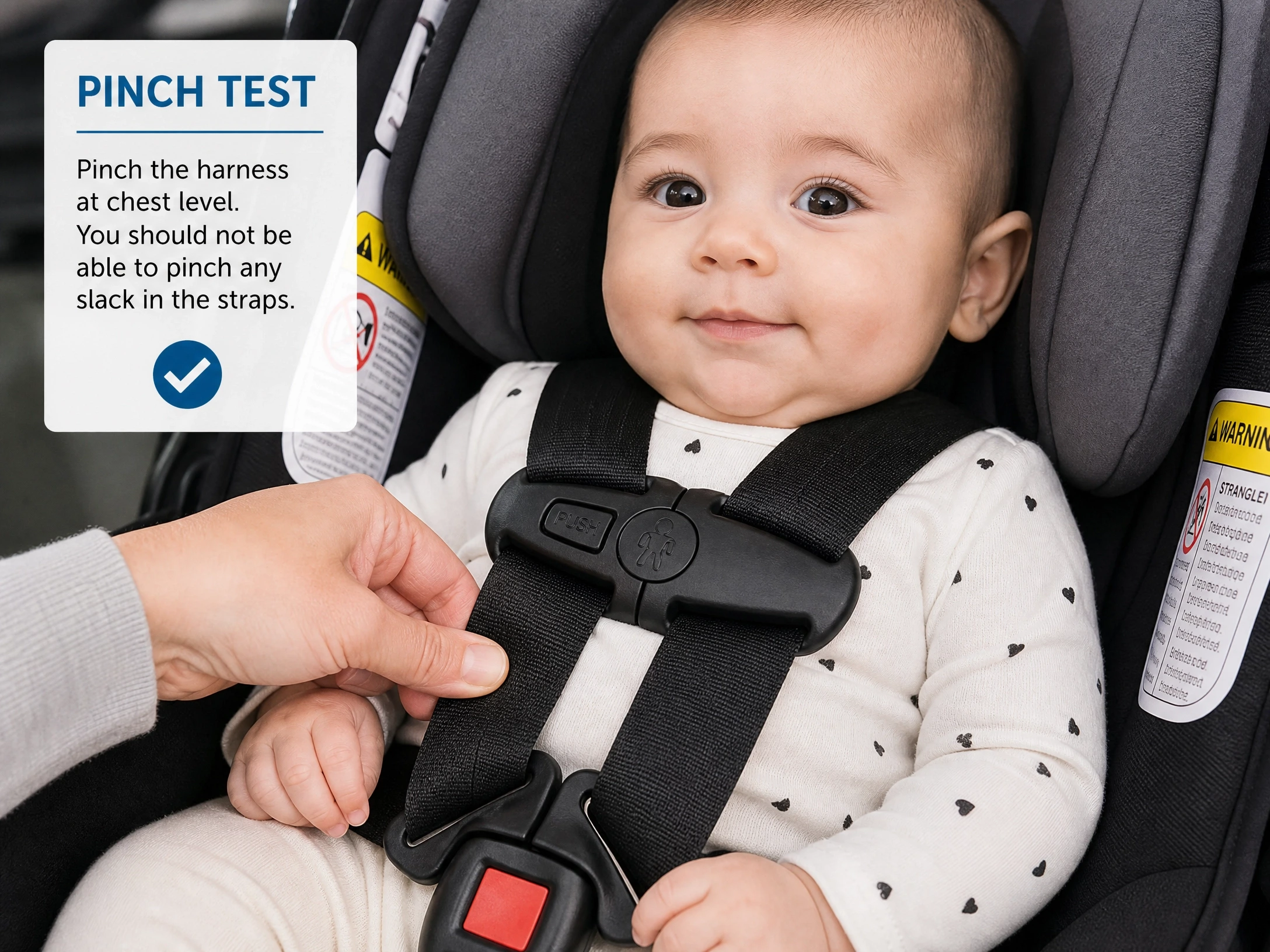 How do you put a newborn in a car seat correctly?